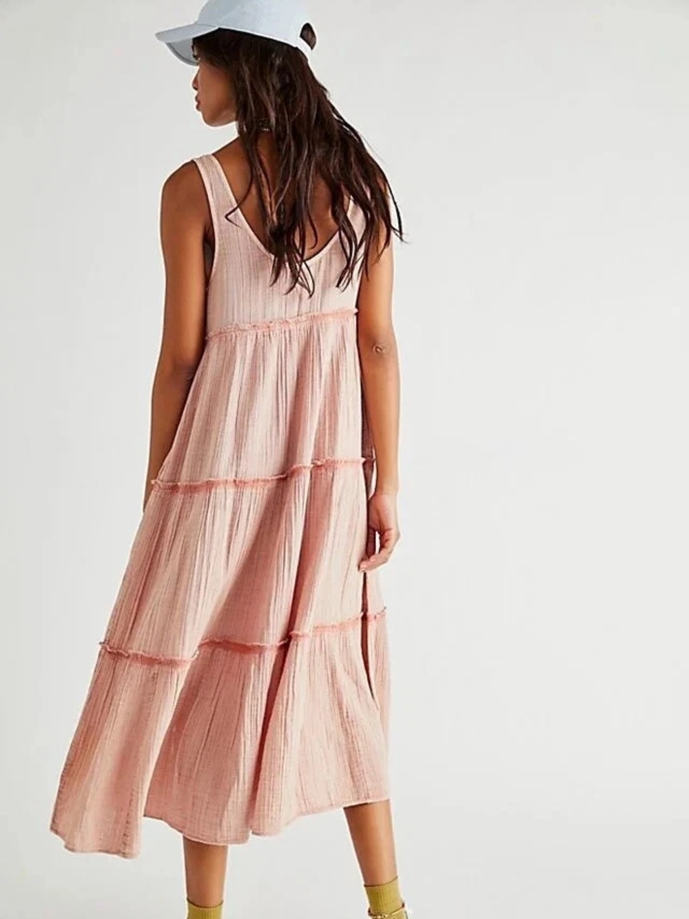 Free People Endless Summer Natalie Dress Peach Xs Summer Maxi Dress Lightweight